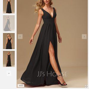 JJs House Elegant Black Evening Dress